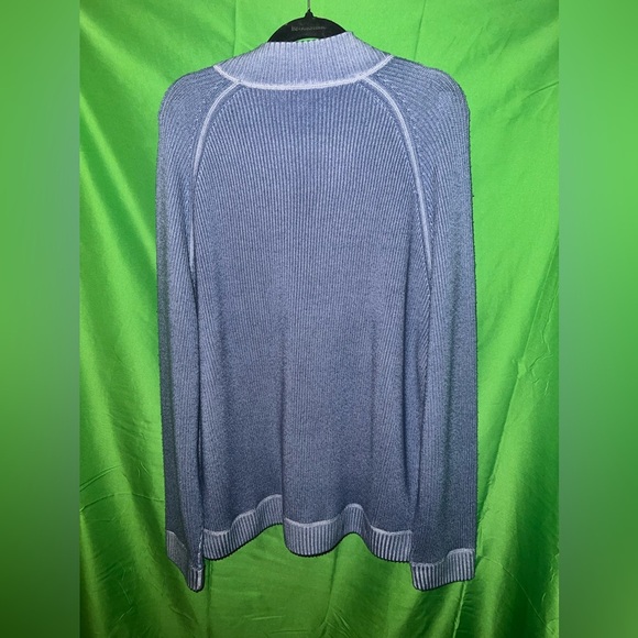 NWT Peter Millar Blue 100% Merino Wool Thick Pullover Sweater size XXL - Picture 4 of 10